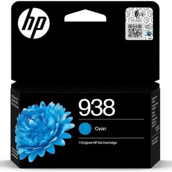 HP 938 Cyan Original Ink Cartridge (4S6X5PE)